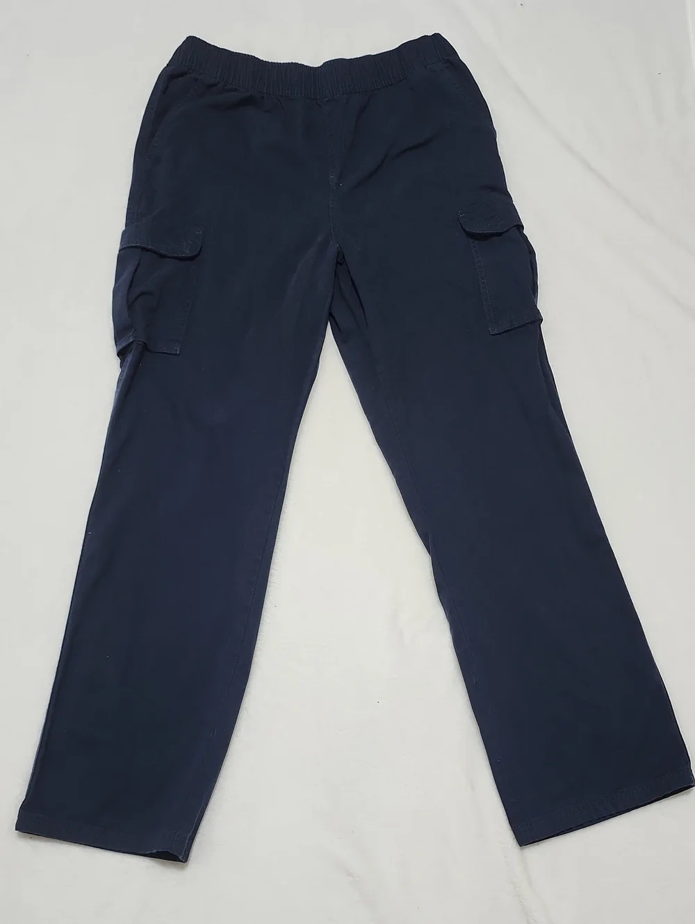 Kid's Navy Pull On Cargo Pants 20 Husky